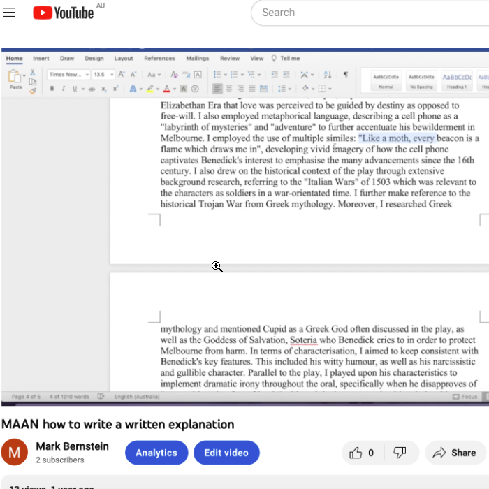 English example 2